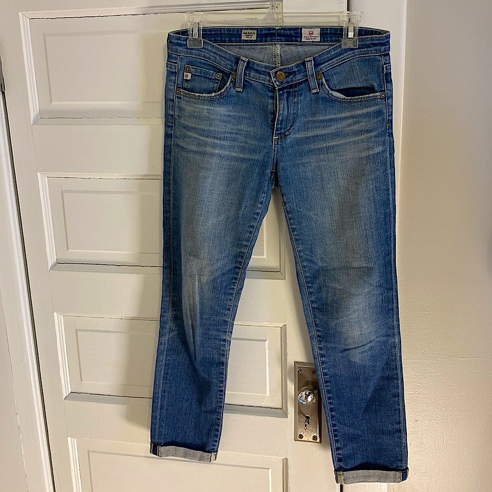 Adriano Goldschmied Vintage 2000s Stilt Low Rise Roll-Up Jeans - Size 27 - Picture 2 of 8